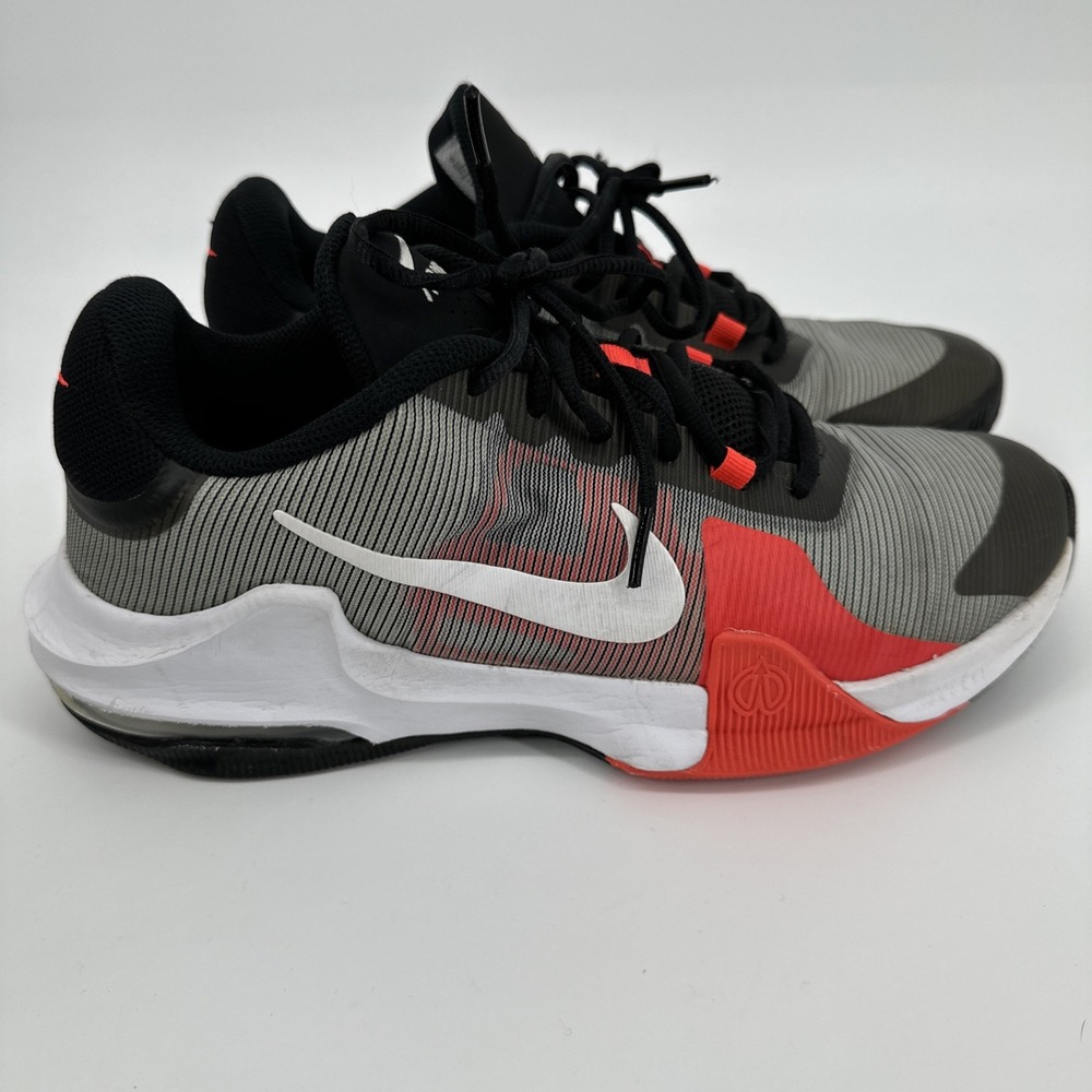 Nike Air Max Impact Men's  Black White Crimson Basketball Shoes Size 10.5